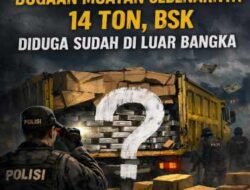 Timah Sitaan Diduga Lebih Besar dari Laporan, Bsk Disebut Ditahan Tapi Jejaknya Menghilang.