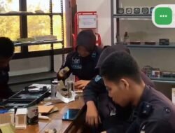 Mencetak Generasi Unggul di bidang penerbangan, Taruna/i SMK Penerbangan Angkasa Nasional Pangkalpinang antusias ikuti praktik Gas Turbine Engine.