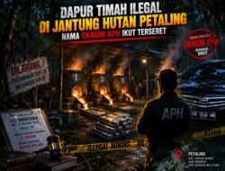 Gudang tempat peleburan timah ilegal di dalam Hutan, Diduga milik oknum APH.