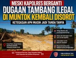 Meski Kapolres Berganti, Dugaan Tambang Ilegal di Muntok Masih Jadi Sorotan, Ketegasan APH Dipertanyakan.