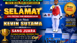Kevin Sutama Harumkan Daerah, Raih Juara 1 Kejuaraan Nasional Taekwondo Kapolri Cup 7