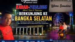 Syahrial, Pimpinan Umum MEDIA KABAR-PERS.COM Berkunjung ke Bangka Selata