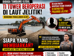 Berkedok Pendalaman Alur, Belasan TI Tower Diduga Beroperasi di Laut Jelitik, Haji Bidin Akui Miliknya
